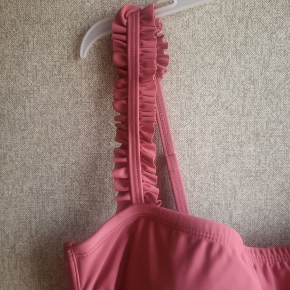 NWT One Piece Swim Suit Pink Large Kona Sol Target Bathing Suit Summer Vacation - Picture 2 of 8